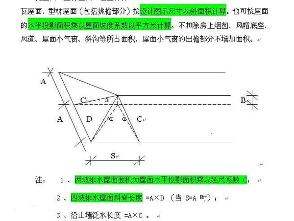 屋顶坡度计算方式